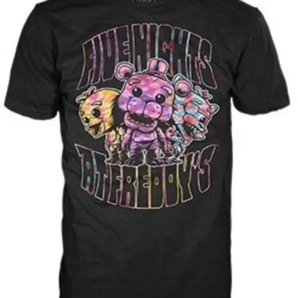 FUNKO BOXED TEE: Five Nights at Freddy's- Summer Tie Dye New In Box - Picture 5 of 5